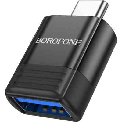 Переходник BV18 USB to USB-C M USB3.0 Black BOROFONE (6941991104015) Винница