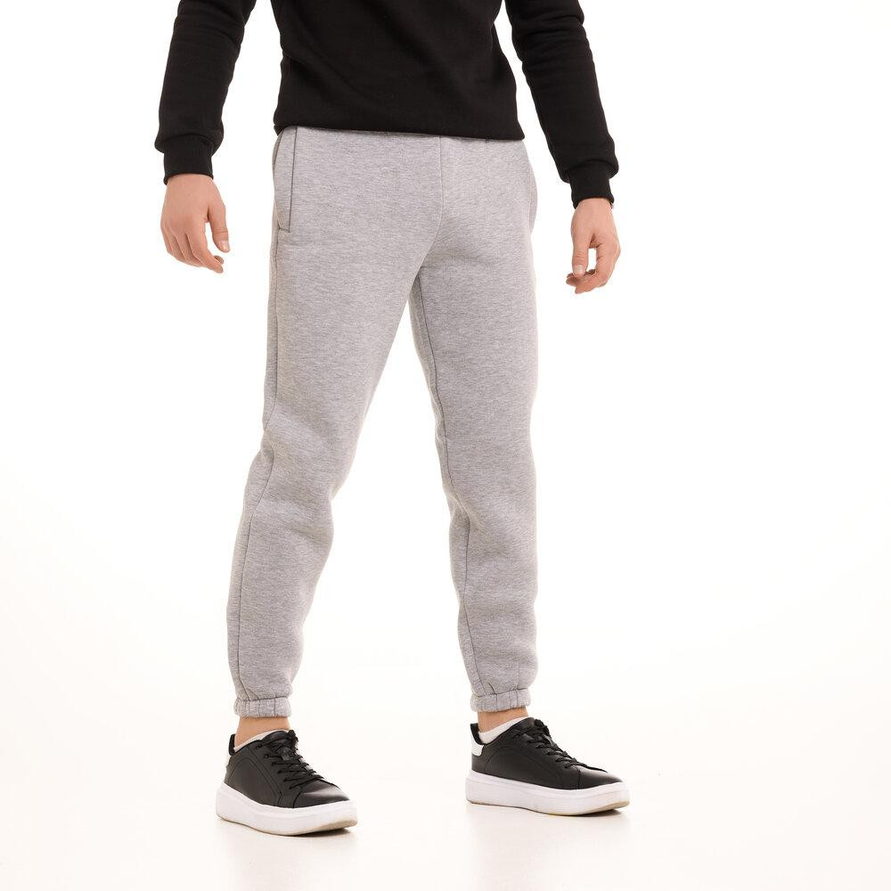 Чоловічі штани джогери з кишенями сірий меланж Pobedov 007 ЗИМА Київ - фото 1