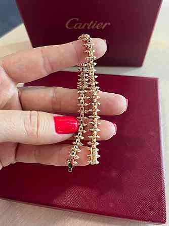 Браслет Cartier  Подвижные зубчики  Розовое  золото Одесса