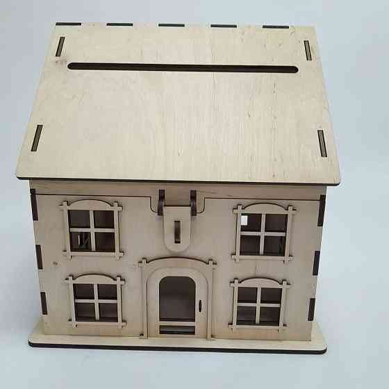 Домик для конвертов, Свадебная казна 300х300х310мм Киев