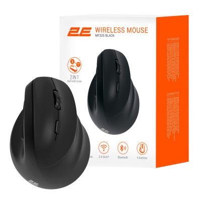 Мышка 2E MF325 Silent Wireless/Bluetooth Black (2E-MF325WBK) Винница - изображение 8