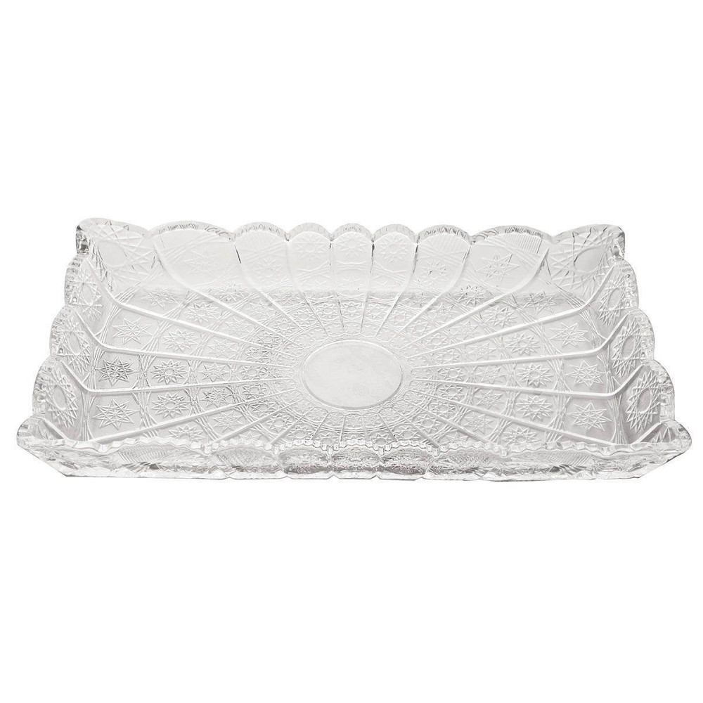 Стеклянне блюдо для закусок Lirmartur 28,6x16,5 см Київ - фото 7