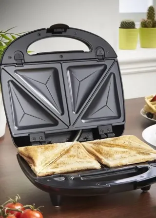 Сэндвичница Domotec MS 7777 с антипригарным покрытием 750W 220-240V 50/60Hz Коломыя