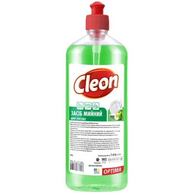 Засіб для ручного миття посуду Cleon Яблуко 1 л (4820289450213) Вінниця - фото 1
