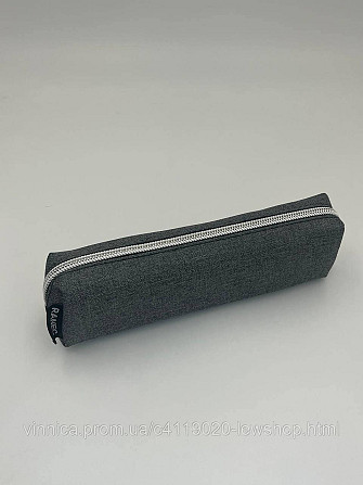 Пенал косметичка сірий 20×5×3.5 см Чернівці - фото 1