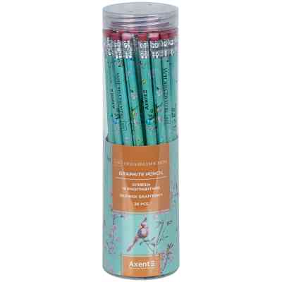 Олівець графітний Axent OS, Spring круглий, з гумкою, НВ (9009/36-26-A) Вінниця