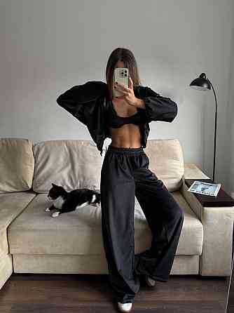 Жіночий стильний повсякденний велюровий костюм велюр плюш Одеса