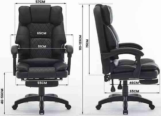 Кресло офисное Diego Comfort Pro черное Киев