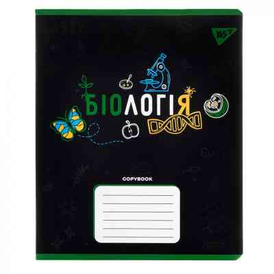 Зошит Yes предметний БІОЛОГІЯ Black 48 аркушів, клітинка (767445) Вінниця