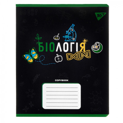 Зошит Yes предметний БІОЛОГІЯ Black 48 аркушів, клітинка (767445) Вінниця - фото 1