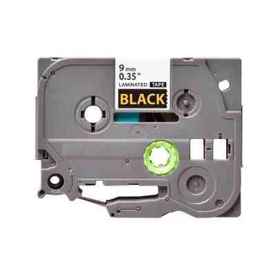 Лента для принтера этикеток UKRMARK B-T324P, ламинированная, 9мм х 8м, gold on black аналог TZe324 (900554) Винница