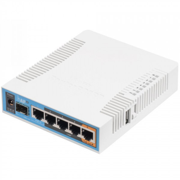 Маршрутизатор Mikrotik RB962UiGS-5HacT2HnT hAP ac with 720MHz CPU, 128MB RAM, 5x Gigabit LAN, built- Київ - фото 1