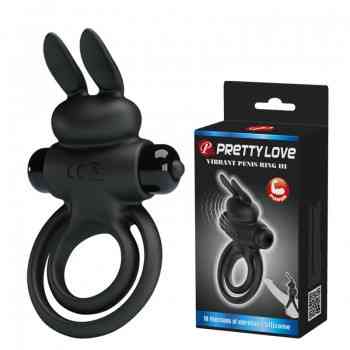 Ерекційне кільце - Pretty Love Vibrant Penis Ring III Black Sex Aura Київ