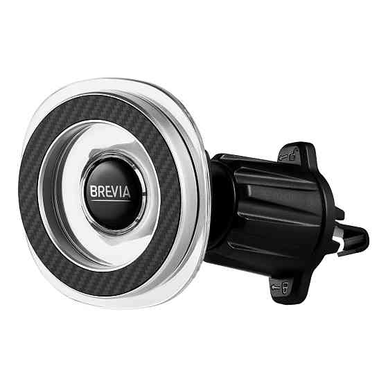 Тримач телефону автомобільний Brevia AirVent Ultra Сrystal MagRING на дефлектор, магнітний Magsafe Львів