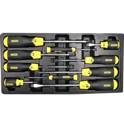 Набор отверток Stanley CUSHION GRIP отвёрток 10 шт (2-65-005) (2-65-005) Винница