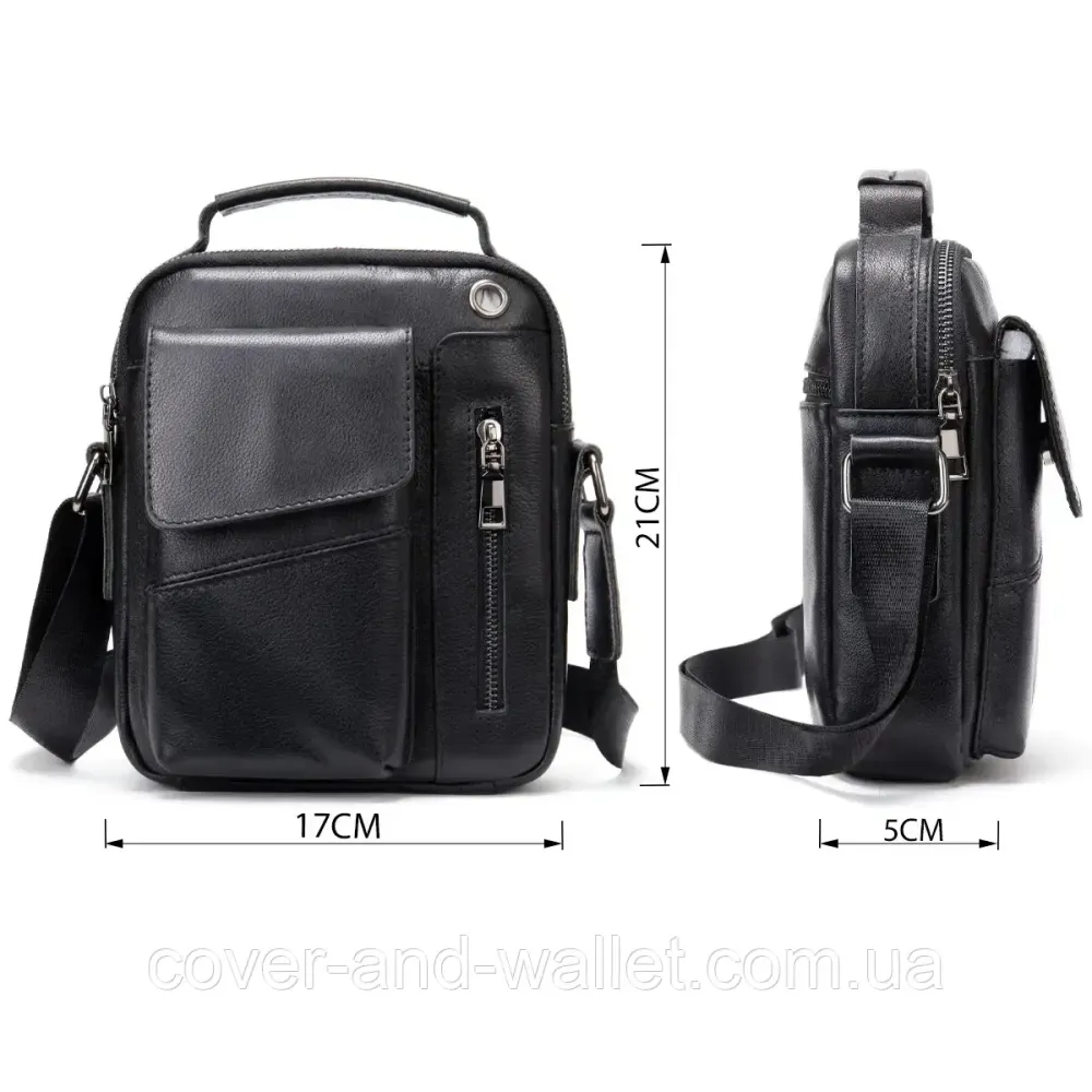 Стильная мужская сумка барсетка из натуральной кожи с отделением для телефона VINTAGE Киев - изображение 2