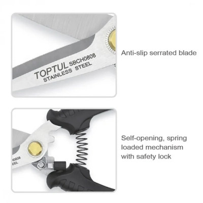 Ножиці інструментальні Toptul багатофункціональні 8&quot; (SBCH0808) Вінниця - фото 2