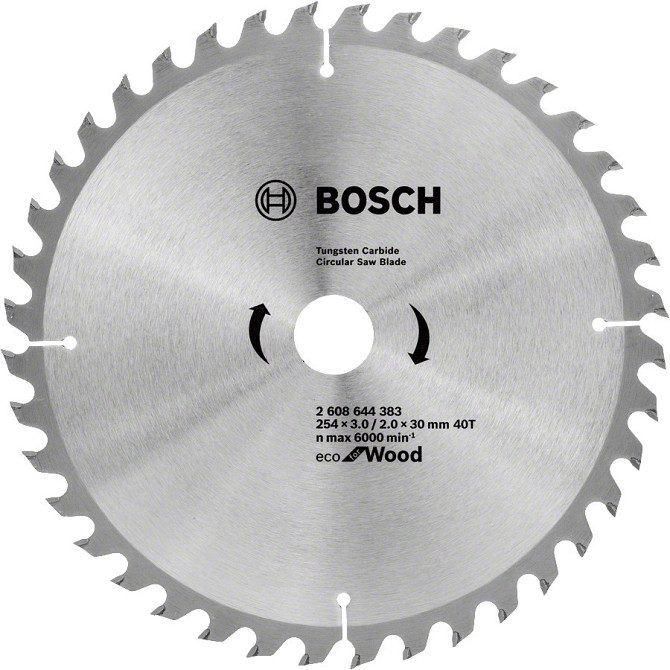 Диск пильный Bosch Eco WO 254x30-40T (2608644383) Коломия - фото 3