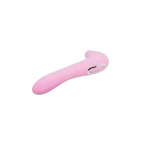 Вакуумний стимулятор з вібрацією Wooomy Smoooch Pink Clitoral Suction & Vibration, 10х2 режимів Львів