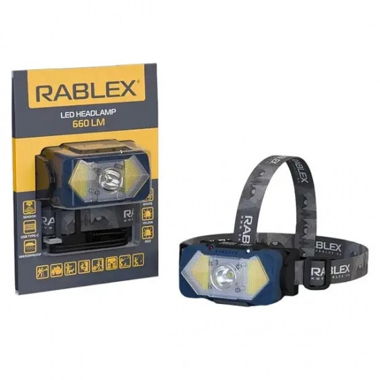 Налобный фонарь аккумуляторный 2 фонаря cob красный свет type-c 660lm Винница - изображение 1