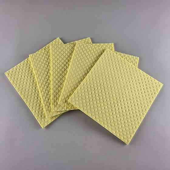 Губчатая влагопоглощающая салфетка из натуральной целлюлозы 5шт (18*18) PRO (1 пачка) Харьков