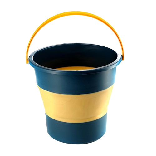 Відро 4,6л складне силікон помаранч/чорний СИЛА Житомир - изображение 3