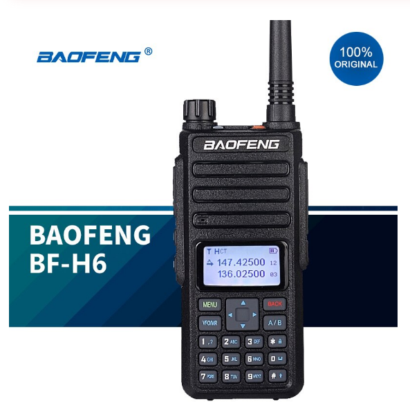 Рация Baofeng BF-H6 10Вт IP55 переносная радиостанция Черный Киев - изображение 2