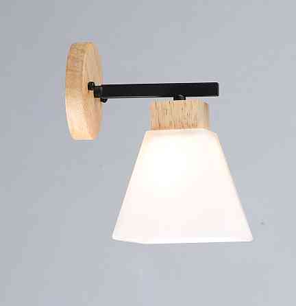 VALESO Бра з одним скляним плафоном N6608/1W (Чорний+Дерево) Киев