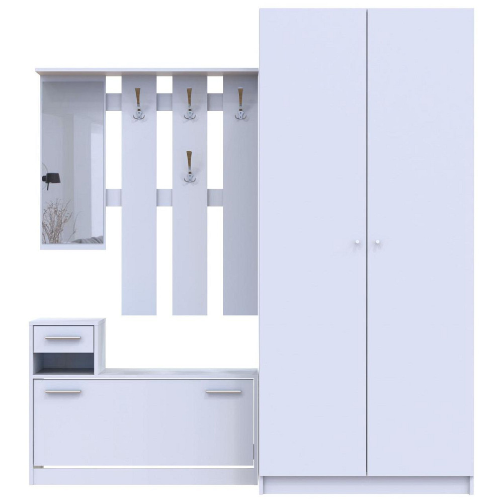 Передпокій Doros Alice та шафа Promo Білий (DRS-011385) Львів - фото 5