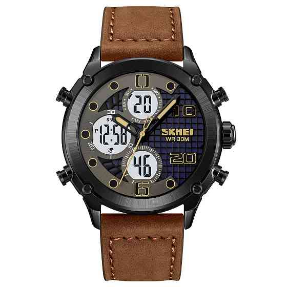 Skmei 1975LDKBNWT Dark Brown-White Leather. SBR Киев