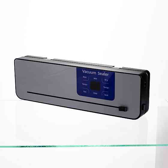 Вакууматор побутовий сенсорний для сухих і вологих продуктів 120 Вт із вбудованим різаком пакувальник вакуумний HP-11-29BL Коломия