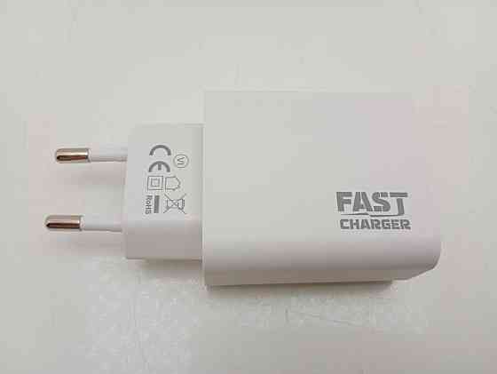 Адаптер живлення 2в1 1*USB, 1*Type C 30W Луцьк