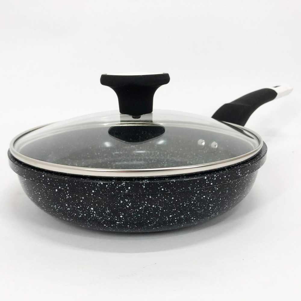 Сковорода зручна для приготування UNIQUE, Сковорода з легкого алюмінію Зручна у використанні NO-75 Львів - фото 3