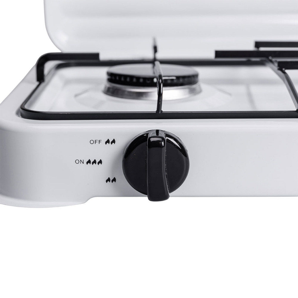 Настільна газова плита на 2 конфорки міні газова плита для балонного газу Біла Sokany SK-6002W Коломия - фото 5