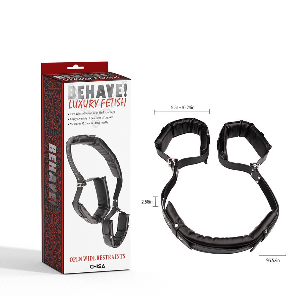 Фиксаторы широкие Chisa Behave! Open Wide Restraints, черные Sex Aura Киев - изображение 7
