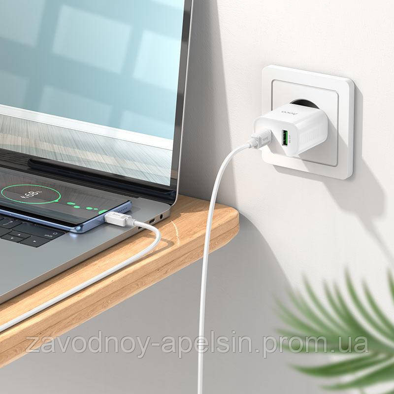 Мережевий адаптер Блок живлення 20 W USB PD Type-C (hoco) Одеса - фото 2