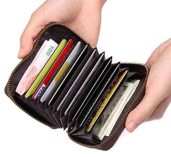 Візитниця Vintage 14604 Коричнева Київ