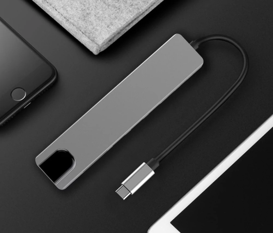 Універсальний концентратор USB для MacBook на 8-Port USB TypeC 3.0 Mini Hub SD, TF, RJ 45 Київ