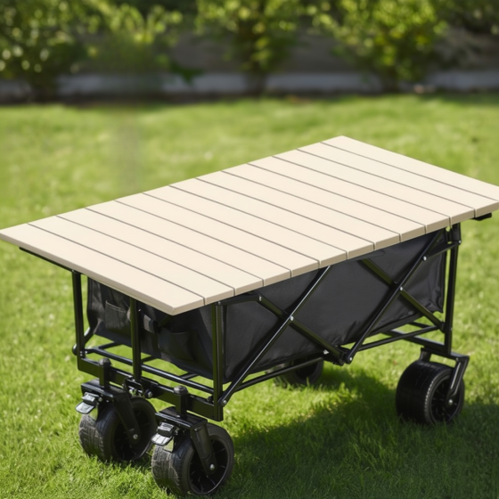 Комплект тележка кемпинговая с столешницей 87х54 см складные для перевозки, универсальная для походов за продуктами,на 90 л Каменец-Подольский