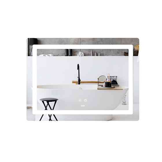 Зеркало Lidz Kubis (KU2) 700х500 с LED-подсветкой Touch, с антизапотеванием, с диммером, рег. яркости LD78LF90448486 Киев