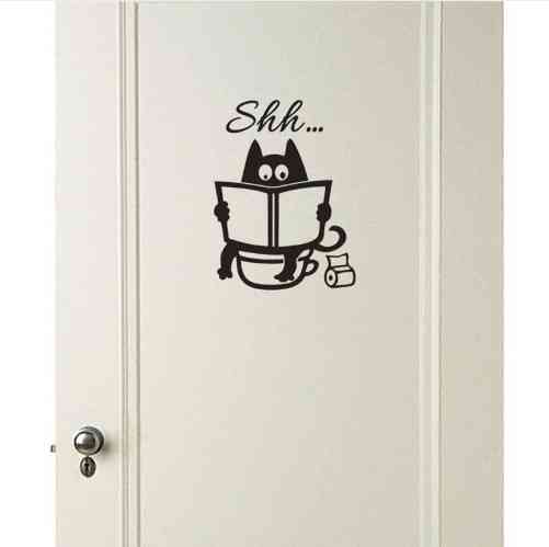 Силіконова Наклейка "Милий кіт" - 20*14см Київ