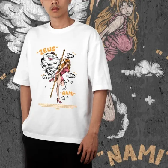 Футболка мужская с принтом Ван Пис Nami Размер 48 Anime0256 Днепр