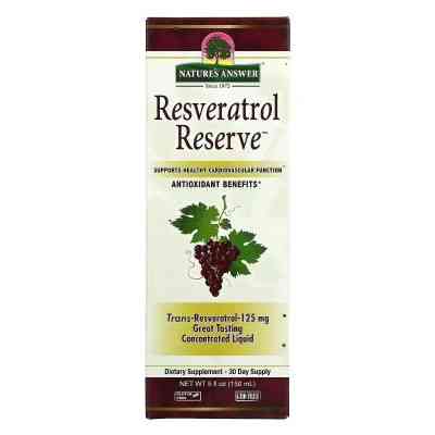 Антиоксидант Nature's Answer Ресвератрол, Resveratrol Reserve, 150 мл (NTA-26177) Вінниця