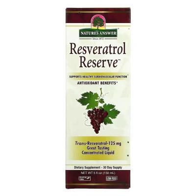 Антиоксидант Nature's Answer Ресвератрол, Resveratrol Reserve, 150 мл (NTA-26177) Вінниця - фото 1