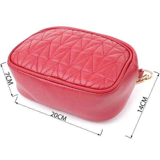 Женская сумка на каждый день из натуральной кожи Vintage 22903 Красный Киев