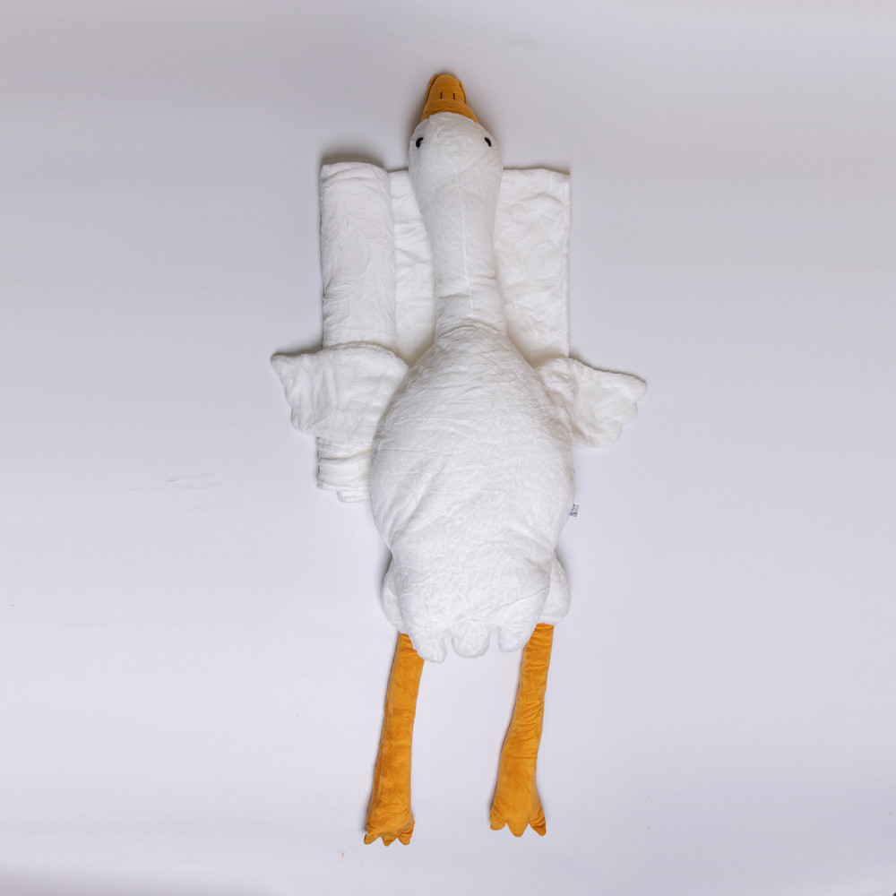 Гусеня-обіймач з пледом 3 в 1, 135 см, білий Київ - фото 5