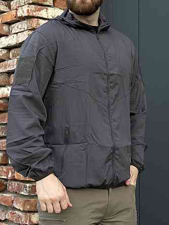 Армейская куртка мужская тёмно-серая, ультралёгкая, для охотников, туристов и повседневной носки Львов