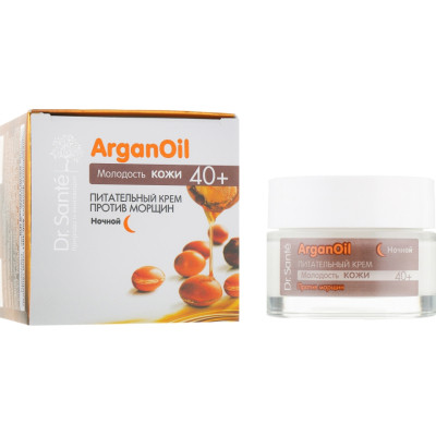 Крем для обличчя Dr. Sante Argan Oil Поживний проти зморшок нічний 40+ 50 мл (4823015929106) Вінниця - фото 1