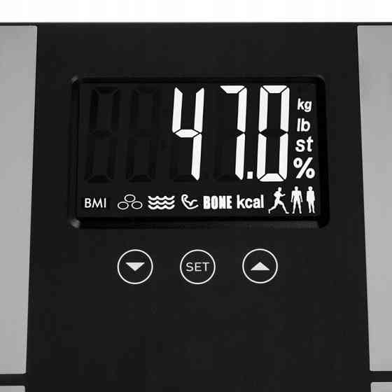 Ваги аналітичні підлогові для ванної з LCD дисплеєм до 225 кг Ruhhy (24638) Нововолинськ