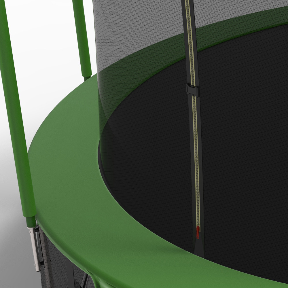 Батут FitToSky 183 см з внутрішньою сіткою та драбиною 36 пружин Б5141 Зелений Київ - фото 5